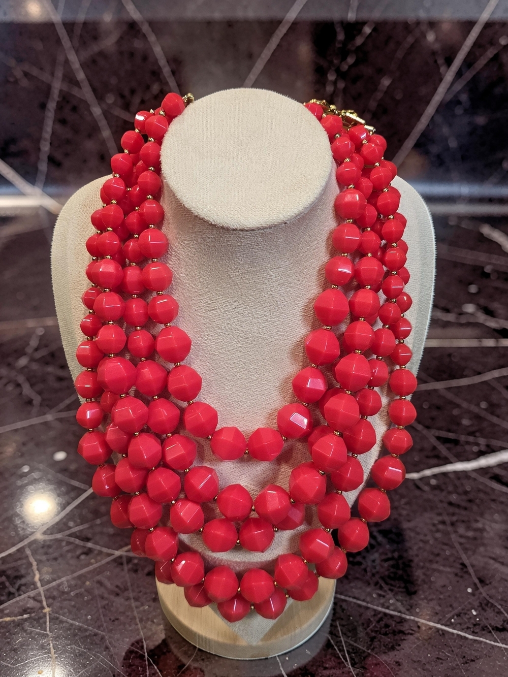 Kate Spade Multi-Strand Beaded Bib Statement Necklace